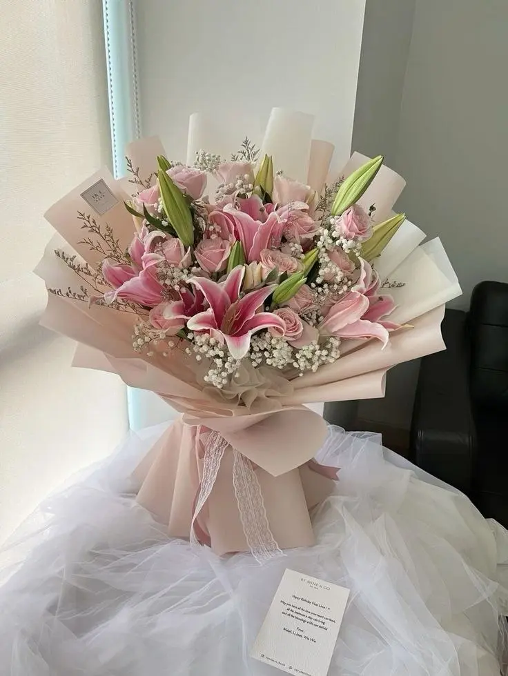 Pink Lily Bouquet